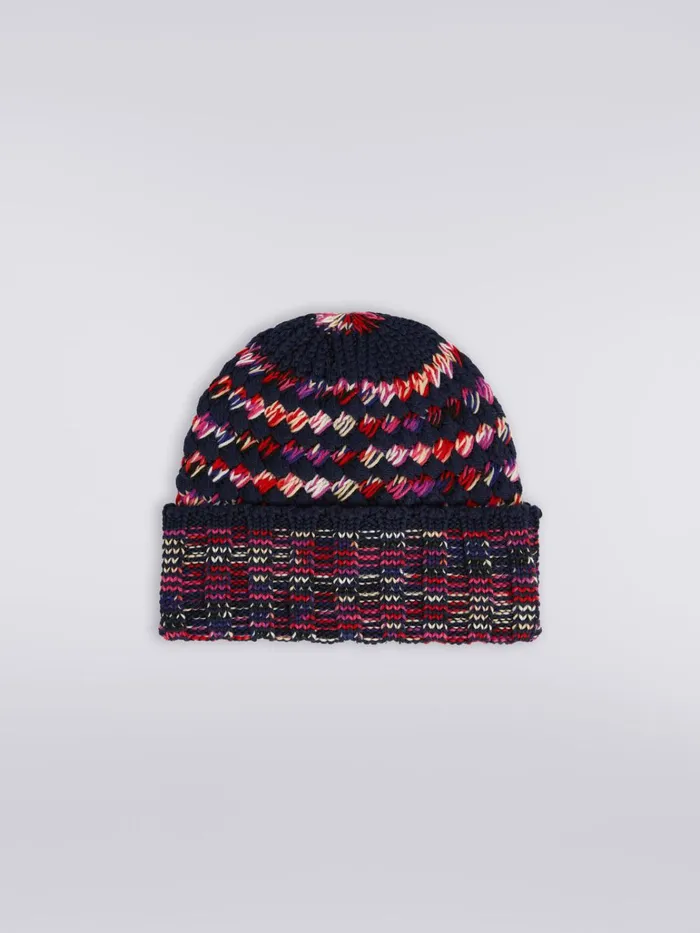 Women MultiWorked Wool Knit Hat Multicoloured Missoni Hats