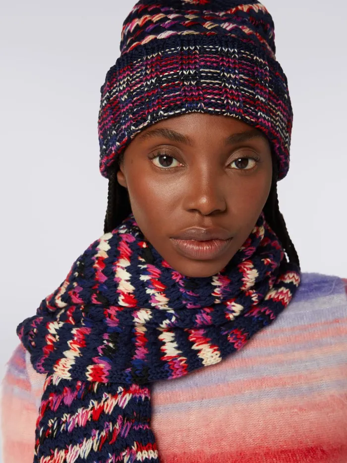 Women MultiWorked Wool Knit Hat Multicoloured Missoni Hats