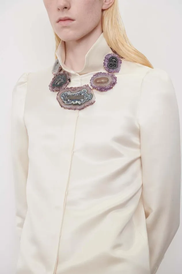 Women Necklaces Gabriela Hearst Amethyst Stalactite Necklace