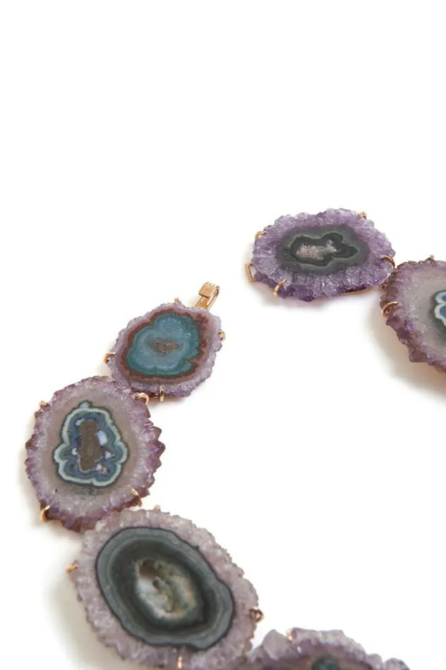 Women Necklaces Gabriela Hearst Amethyst Stalactite Necklace