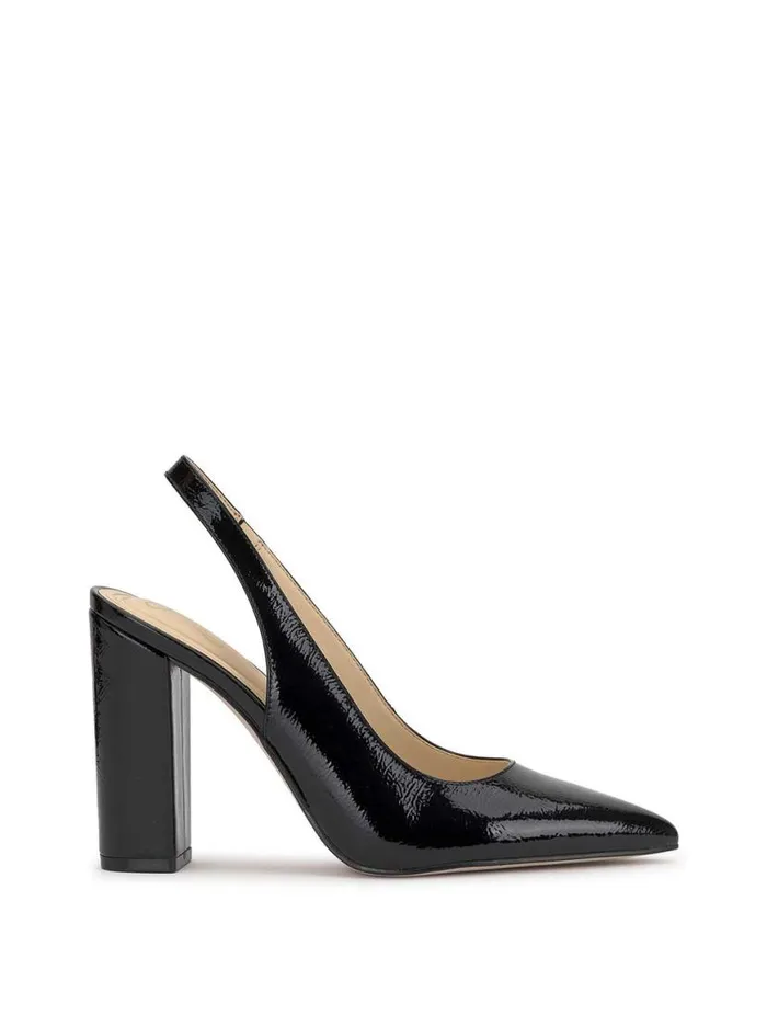 Women Noula Slingback Pointed Toe Pump In Black Patent Jessica Simpson Pumps