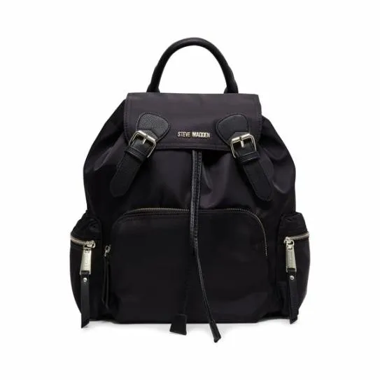 Women NYLON BACKPACK BLACK Black Steve Madden Belt Bags and Backpacks