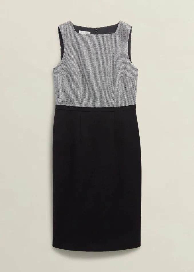 Women Nyra Dress Black Ivory Hobbs Dresses and Jumpsuits