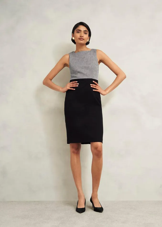 Women Nyra Dress Black Ivory Hobbs Dresses and Jumpsuits