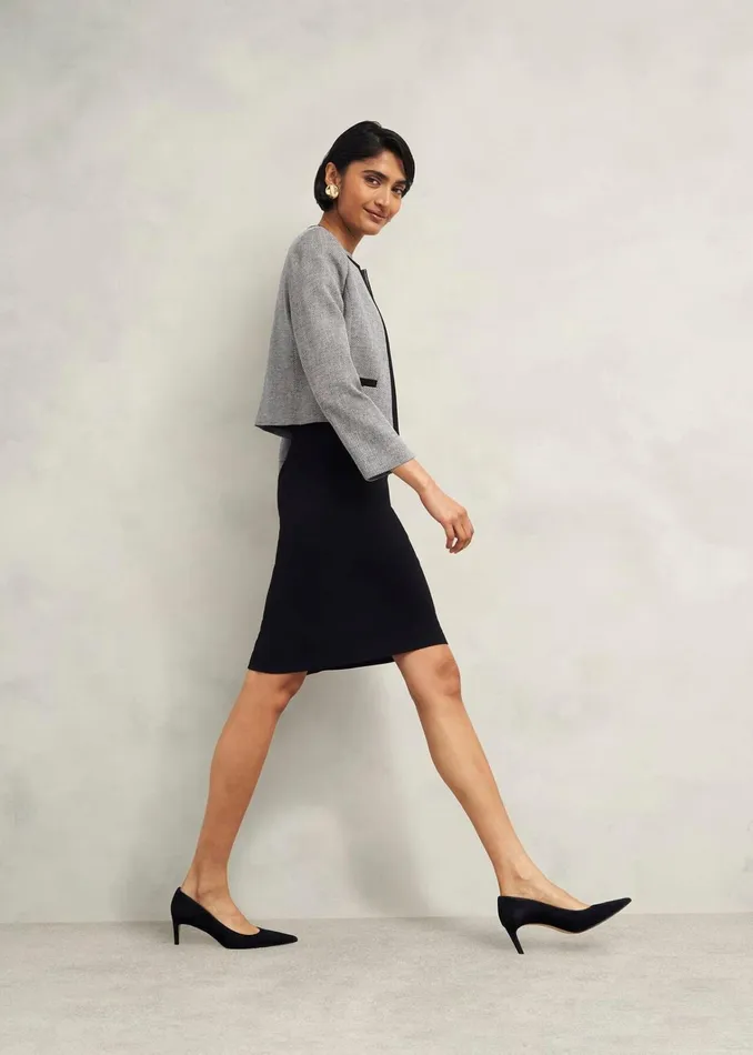 Women Nyra Dress Black Ivory Hobbs Dresses and Jumpsuits