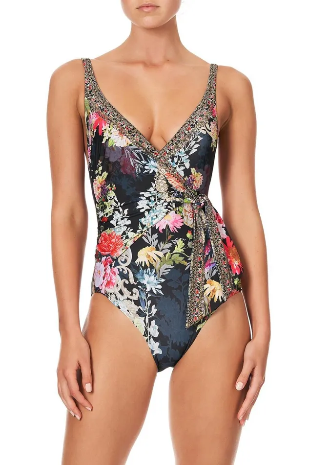 Women One Pieces Camilla Wrap Tie One Piece Hampton Hive