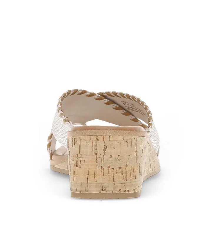 Women Paige Wedge Sandal Cream Baretraps Wedge Sandals
