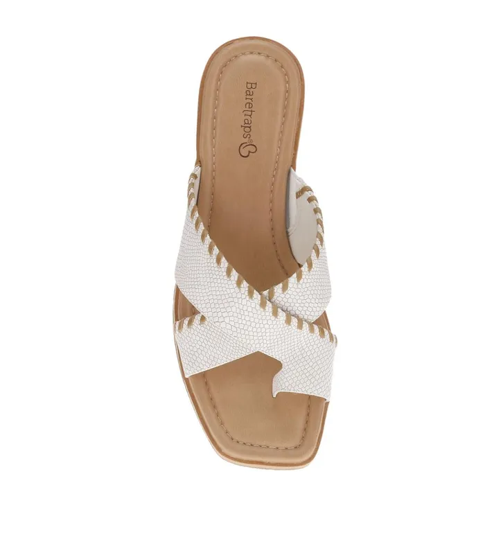 Women Paige Wedge Sandal Cream Baretraps Wedge Sandals
