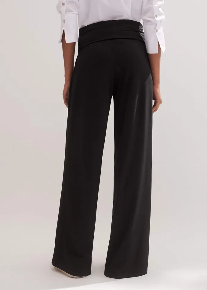 Women Palazzo Pant Black MEEM