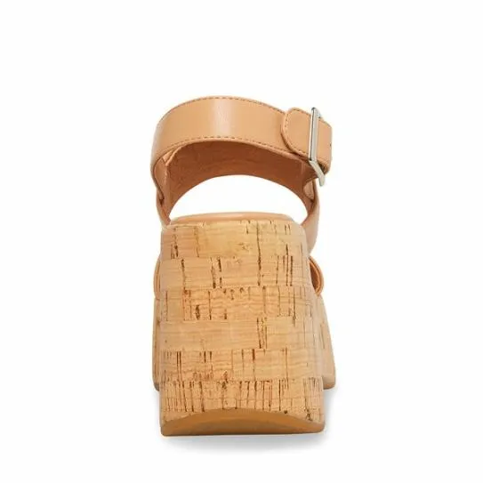 Women PAM TAN LEATHER Tan Leather Steve Madden Sandals