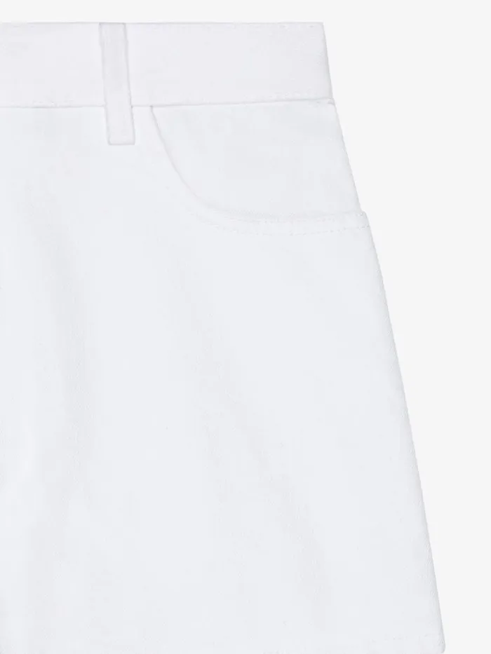 Women Pants and Shorts Givenchy Slim Fit Shorts In Denim White