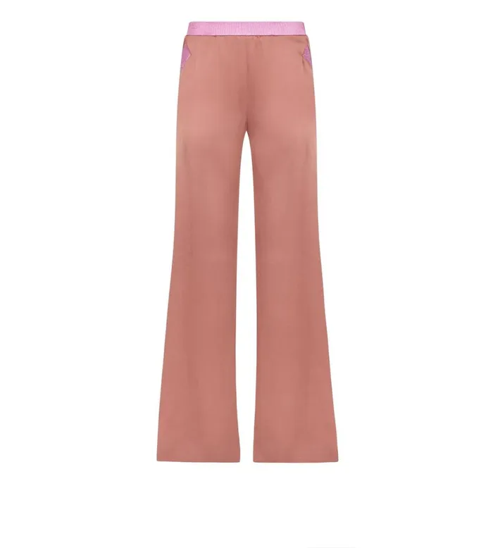 Women Pants and Shorts Tom Ford Fluid DoubleFaced Satin Wide Leg Pants