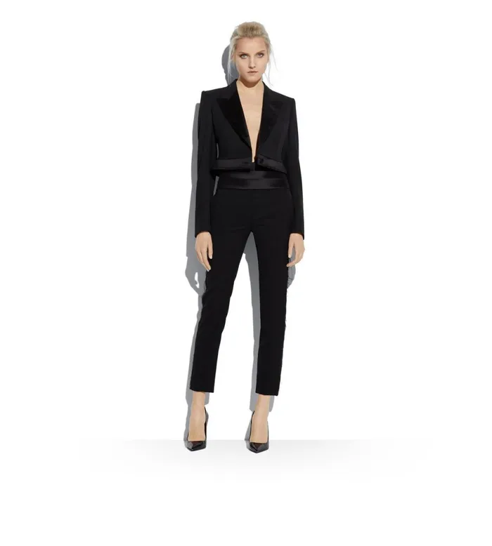 Women Pants and Shorts Tom Ford Gran De Poudre 034Tuxedo034 Skinny Pants Black Women Pants and Shorts Tom Ford Gran De Poudre 034Tuxedo034 Skinny Pants Black
