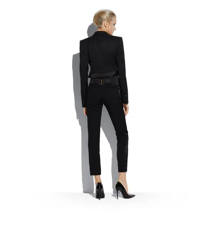 Women Pants and Shorts Tom Ford Gran De Poudre 034Tuxedo034 Skinny Pants Black Women Pants and Shorts Tom Ford Gran De Poudre 034Tuxedo034 Skinny Pants Black