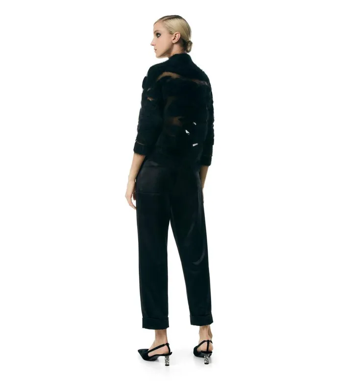 Women Pants and Shorts Tom Ford Silk Duchesse Boyfriend Fit Tailored Pants Black Women Pants and Shorts Tom Ford Silk Duchesse Boyfriend Fit Tailored Pants Black