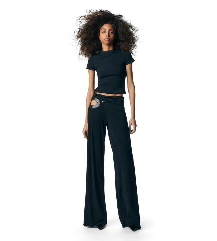 Women Pants and Shorts Tom Ford Wide Leg Wrap Pants Black Women Pants and Shorts Tom Ford Wide Leg Wrap Pants Black