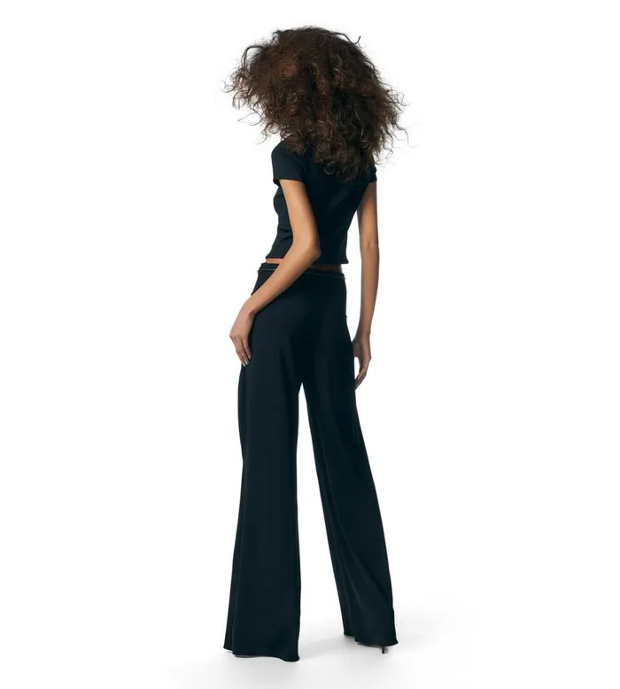Women Pants and Shorts Tom Ford Wide Leg Wrap Pants Black Women Pants and Shorts Tom Ford Wide Leg Wrap Pants Black