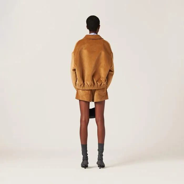 Women Pants And Shorts Miu Miu Corduroy Shorts Barley Women Pants And Shorts Miu Miu Corduroy Shorts Barley