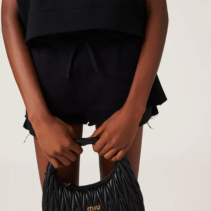 Women Pants And Shorts Miu Miu Cotton Shorts Black Women Pants And Shorts Miu Miu Cotton Shorts Black