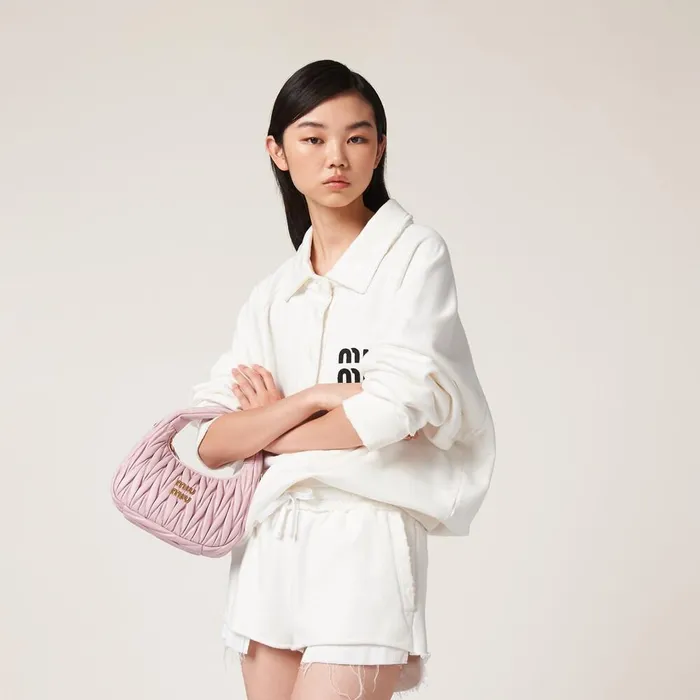 Women Pants And Shorts Miu Miu Embroidered Cotton Shorts White Women Pants And Shorts Miu Miu Embroidered Cotton Shorts White