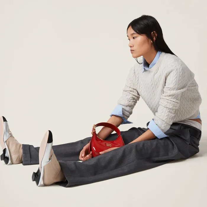 Women Pants And Shorts Miu Miu Pinstriped Pants Slate Gray Women Pants And Shorts Miu Miu Pinstriped Pants Slate Gray
