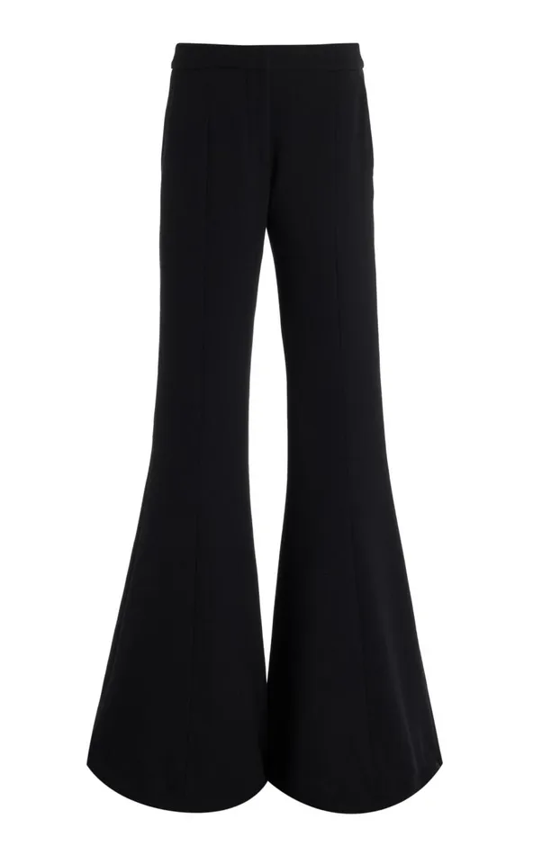Women Pants Gabriela Hearst Desmond Pant In Black Virgin Wool Crepe