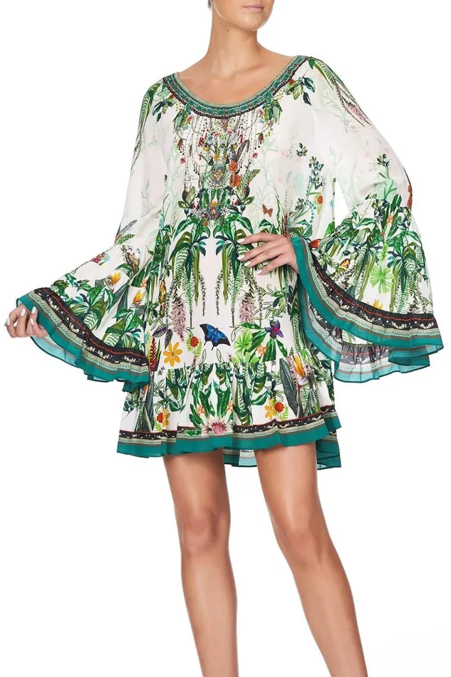 Women Party Dresses Camilla A Line Frill Dress Daintree Darling