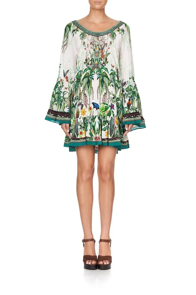 Women Party Dresses Camilla A Line Frill Dress Daintree Darling