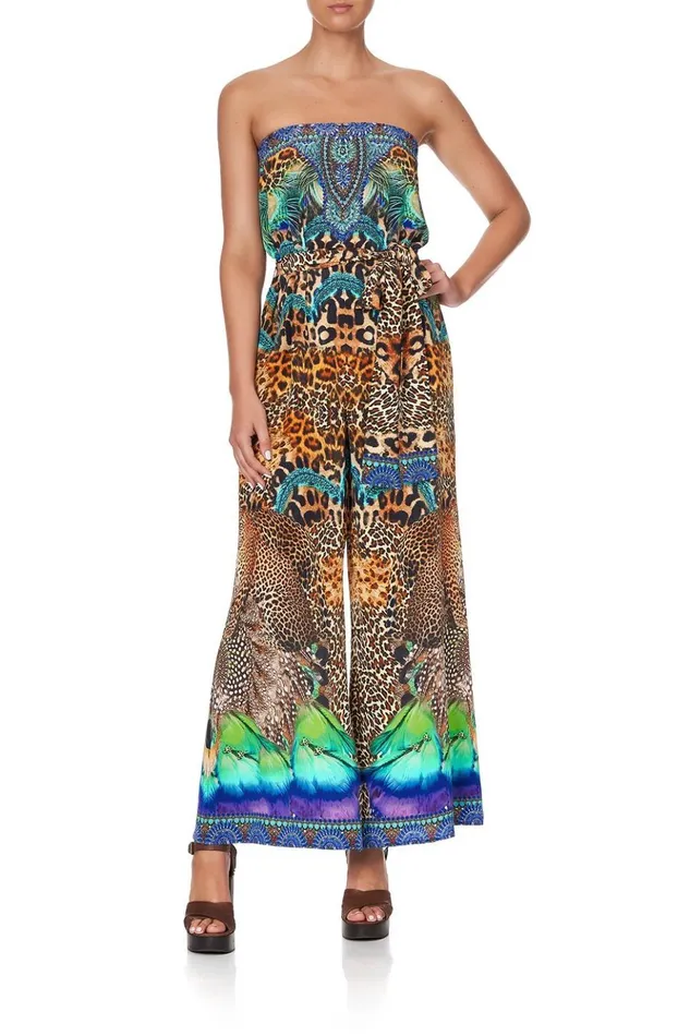 Women Party Dresses Camilla Tie Waist Strapless Jumpsuit Mother Xanadu