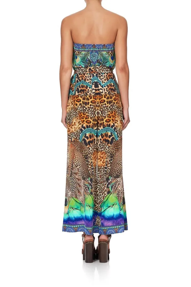 Women Party Dresses Camilla Tie Waist Strapless Jumpsuit Mother Xanadu