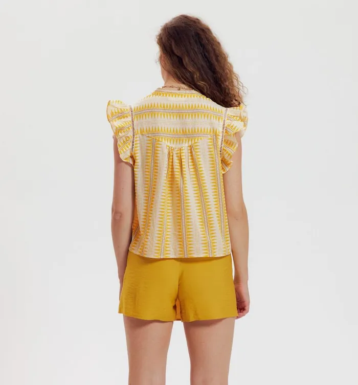 Women Patterned Cotton Blouse 8211 Multicolour Stripes Promod Shirts And Tunics Women Patterned Cotton Blouse 8211 Multicolour Stripes Promod Shirts And Tunics