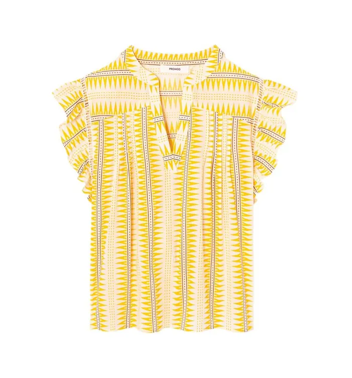Women Patterned Cotton Blouse 8211 Multicolour Stripes Promod Shirts And Tunics Women Patterned Cotton Blouse 8211 Multicolour Stripes Promod Shirts And Tunics