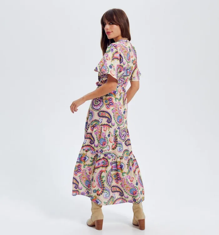Women Patterned Shirtdress 8211 Ecru Print Promod Dresses Women Patterned Shirtdress 8211 Ecru Print Promod Dresses