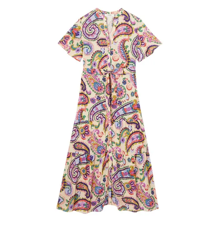 Women Patterned Shirtdress 8211 Ecru Print Promod Dresses Women Patterned Shirtdress 8211 Ecru Print Promod Dresses