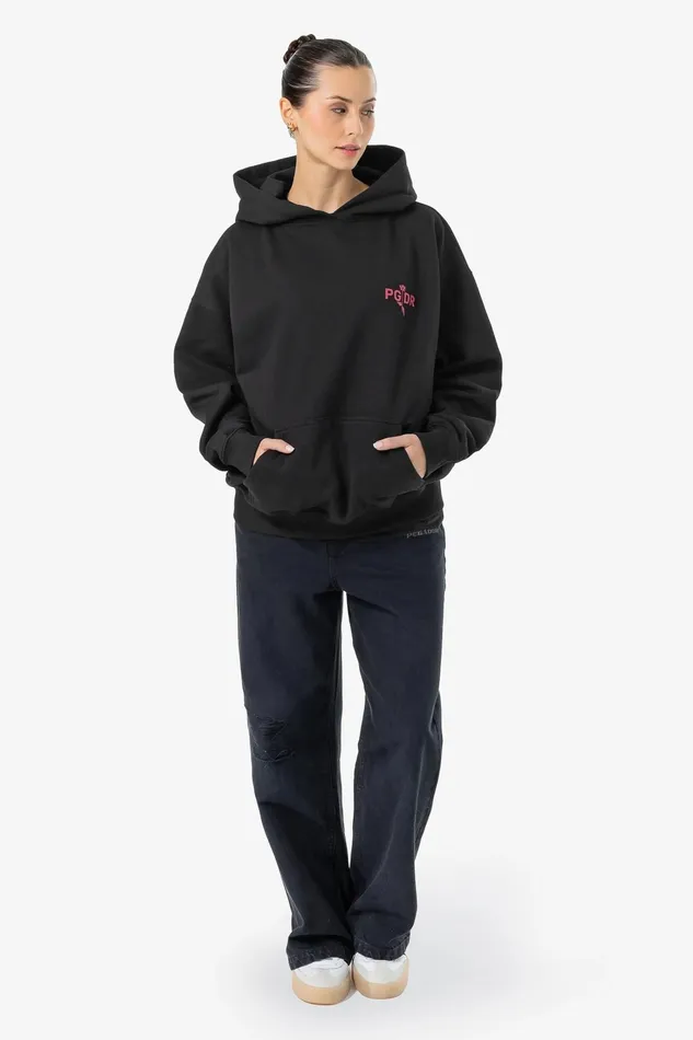 Women Pegador Hoodies Ailis Oversized Hoodie Washed Black Women Pegador Hoodies Ailis Oversized Hoodie Washed Black