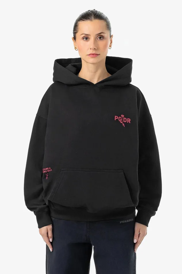 Women Pegador Hoodies Ailis Oversized Hoodie Washed Black Women Pegador Hoodies Ailis Oversized Hoodie Washed Black
