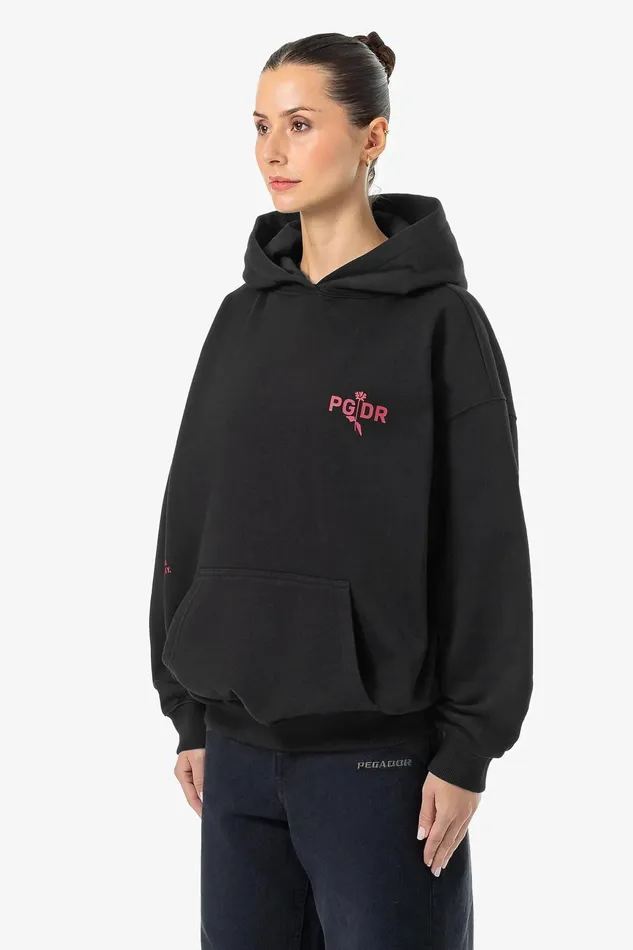 Women Pegador Hoodies Ailis Oversized Hoodie Washed Black Women Pegador Hoodies Ailis Oversized Hoodie Washed Black