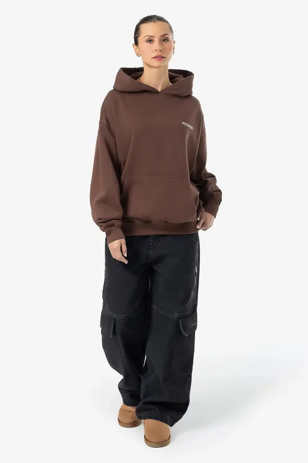 Women Pegador Hoodies Mairi Oversized Hoodie Washed Hazel Brown Women Pegador Hoodies Mairi Oversized Hoodie Washed Hazel Brown