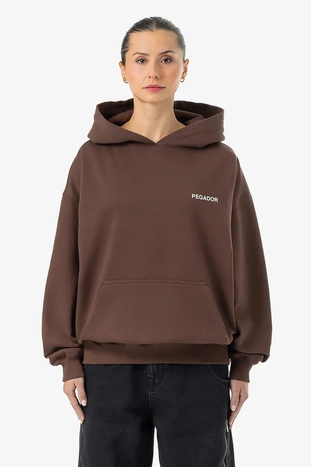 Women Pegador Hoodies Mairi Oversized Hoodie Washed Hazel Brown Women Pegador Hoodies Mairi Oversized Hoodie Washed Hazel Brown
