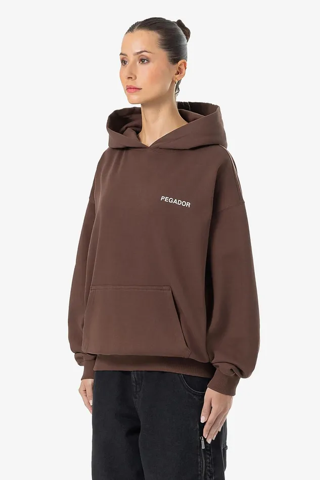 Women Pegador Hoodies Mairi Oversized Hoodie Washed Hazel Brown Women Pegador Hoodies Mairi Oversized Hoodie Washed Hazel Brown