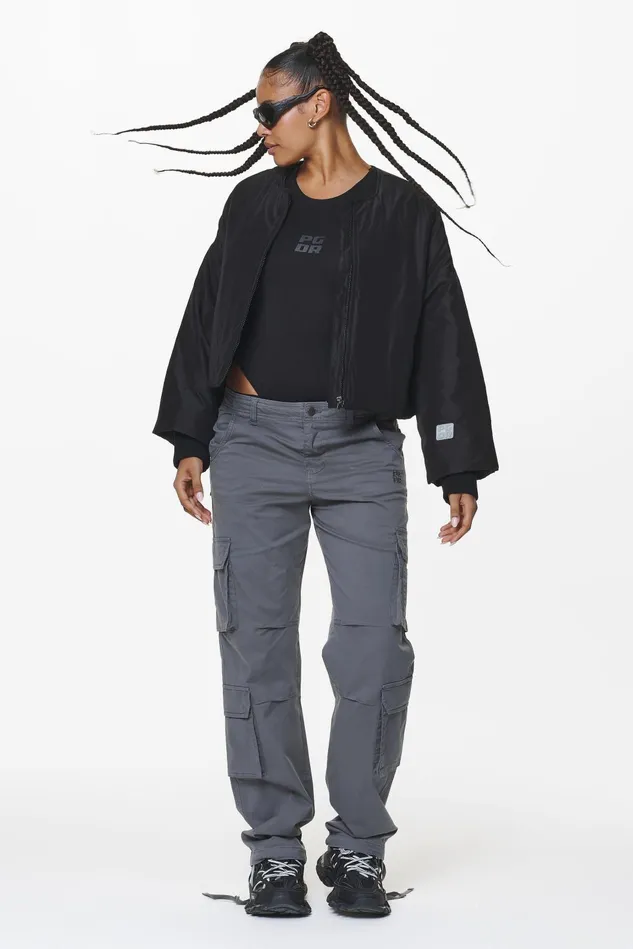 Women Pegador Jacken Floro Volume Puffer Bomber Jacket Black Women Pegador Jacken Floro Volume Puffer Bomber Jacket Black