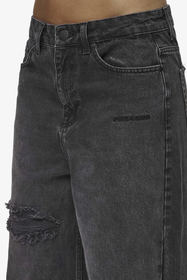 Women Pegador Jeans Mally Super Baggy Jeans Washed Deep Grey Women Pegador Jeans Mally Super Baggy Jeans Washed Deep Grey