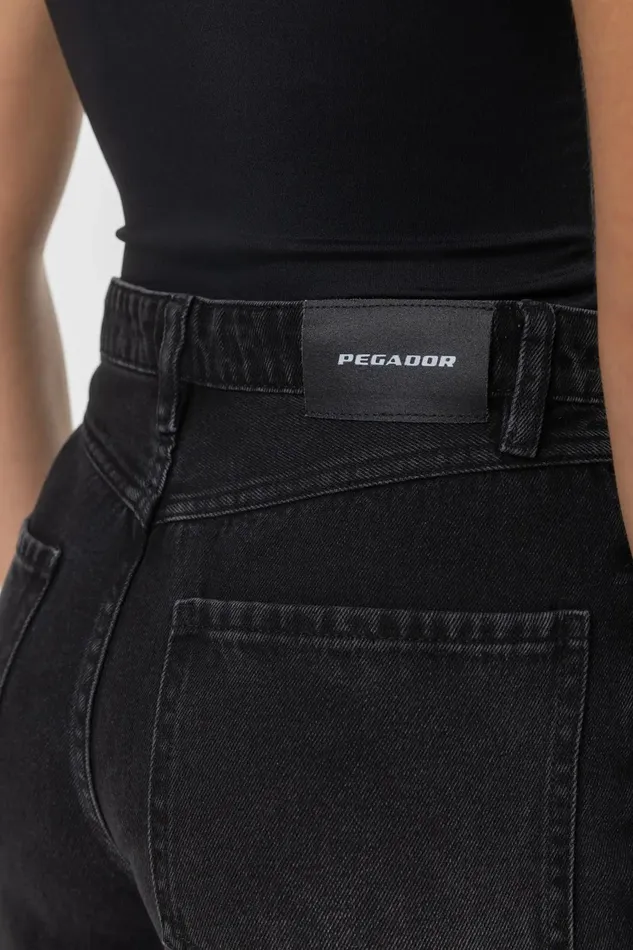 Women Pegador Jeans Naddy Wide Leg Jeans Washed Black Women Pegador Jeans Naddy Wide Leg Jeans Washed Black