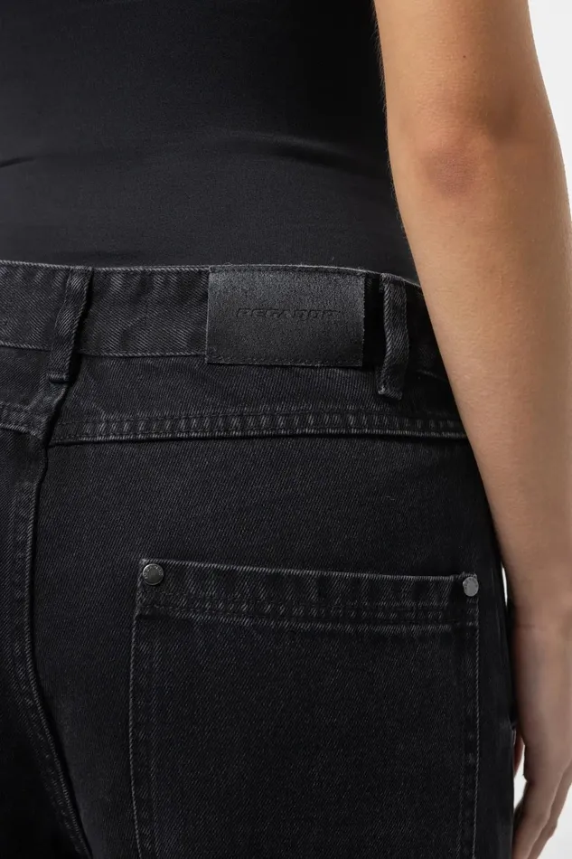 Women Pegador Jeans Taily Super Baggy Cargo Jeans Washed Black Women Pegador Jeans Taily Super Baggy Cargo Jeans Washed Black