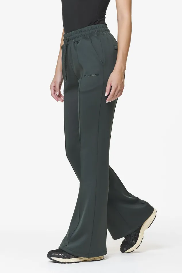 Women Pegador Pants Clair Flared Track Pants Sage Green