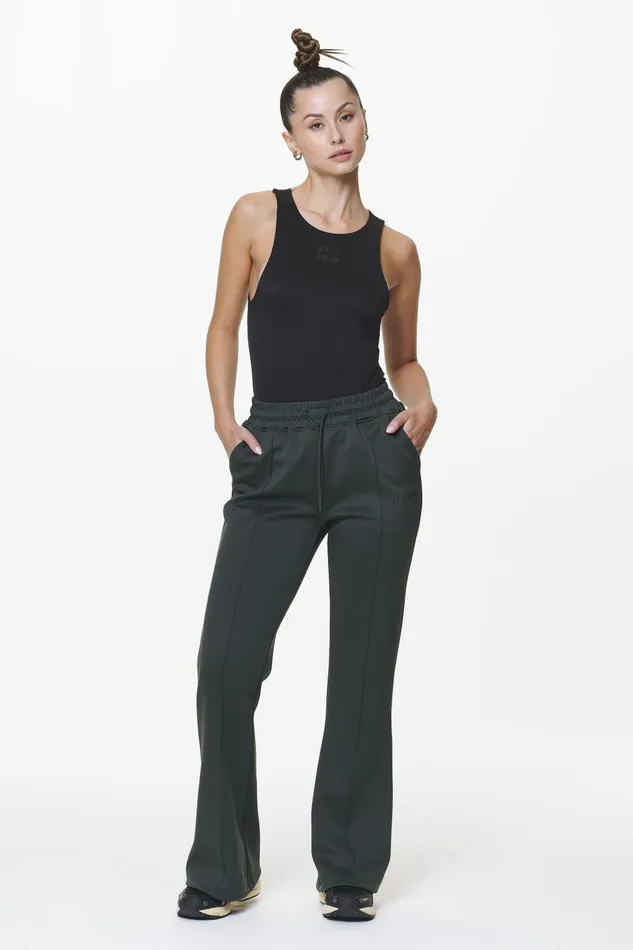 Women Pegador Pants Clair Flared Track Pants Sage Green