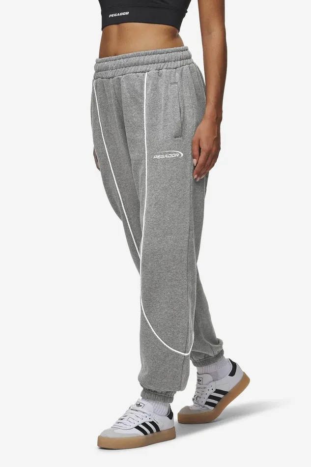 Women Pegador Pants Silvi High Waisted Sweat Pants Deep Grey Melange Women Pegador Pants Silvi High Waisted Sweat Pants Deep Grey Melange