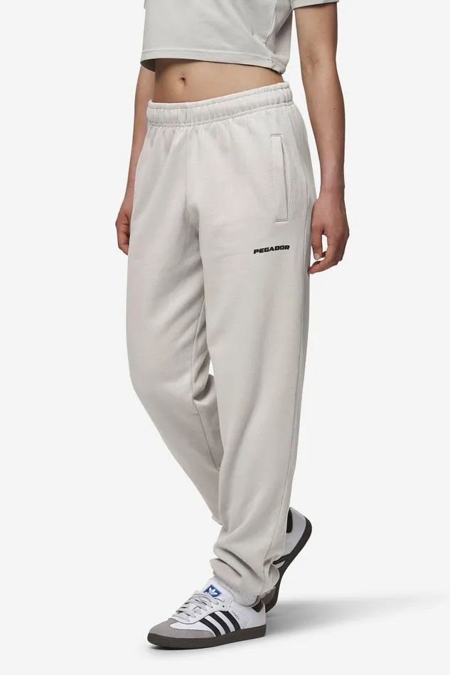 Women Pegador Pants Villa High Waisted Sweat Pants Washed Moon Grey Black Gum