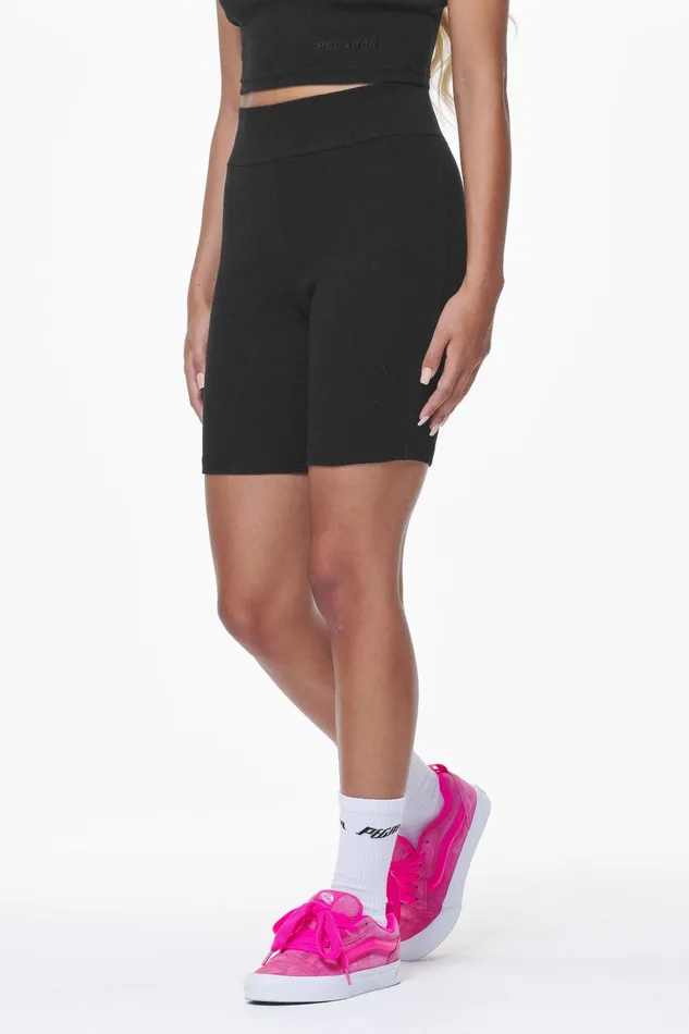 Women Pegador Shorts Barrie Rib Biker Shorts Black Women Pegador Shorts Barrie Rib Biker Shorts Black