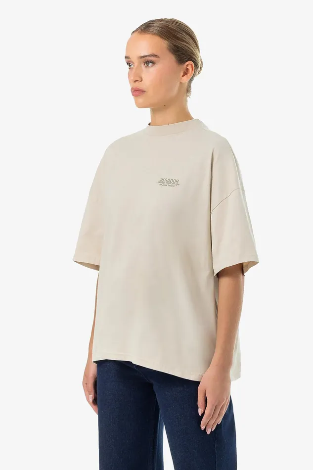Women Pegador Tees Akira Oversized Tee Washed Light Beige Women Pegador Tees Akira Oversized Tee Washed Light Beige